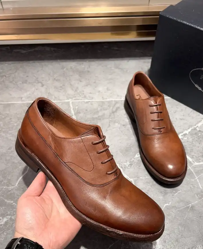 hype Prada Leather Shoes