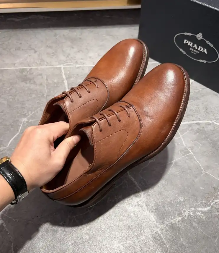 hype Prada Leather Shoes