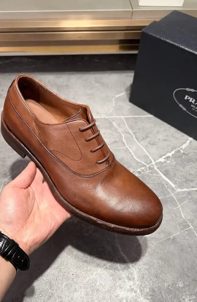 hype Prada Leather Shoes