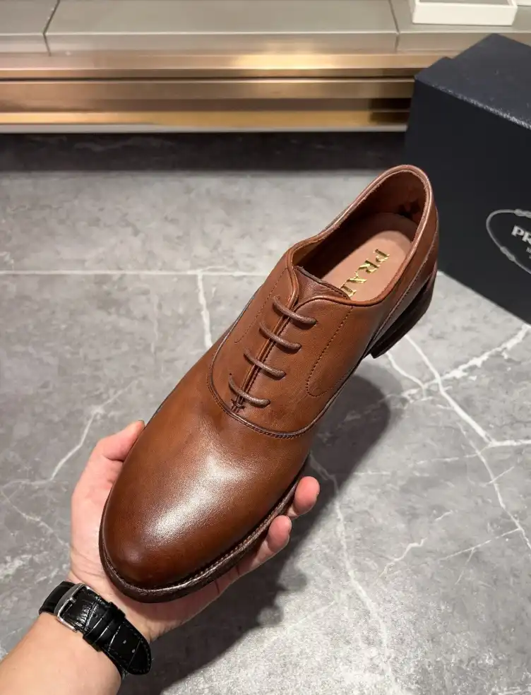 hype Prada Leather Shoes