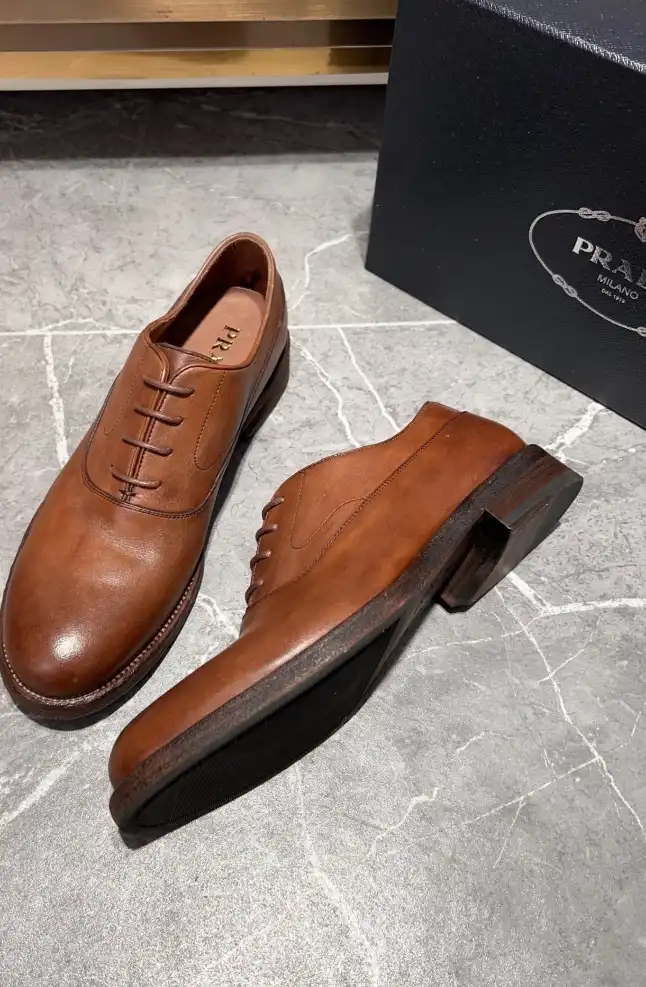 hype Prada Leather Shoes