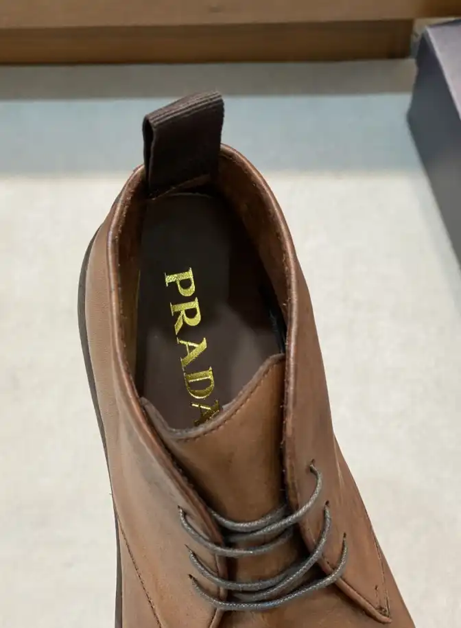 hype Prada Leather Shoes