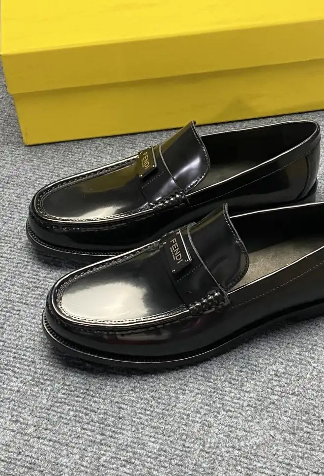 hype Fendi Leather Shoes