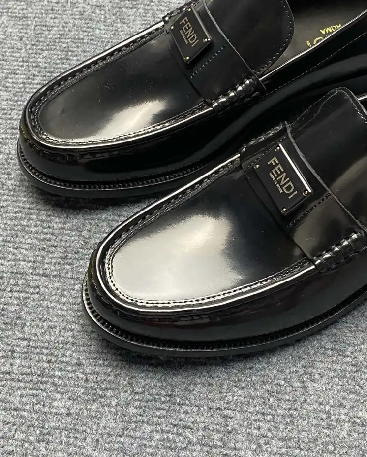 hype Fendi Leather Shoes