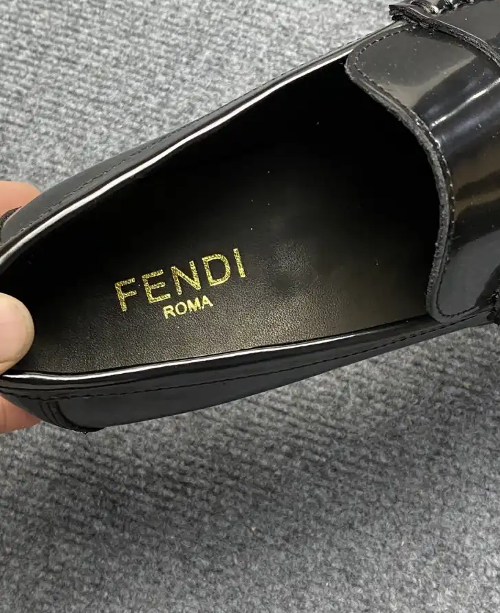 hype Fendi Leather Shoes