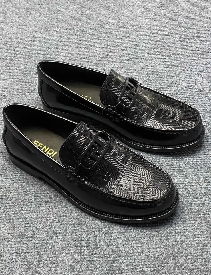 hype Fendi Leather Shoes