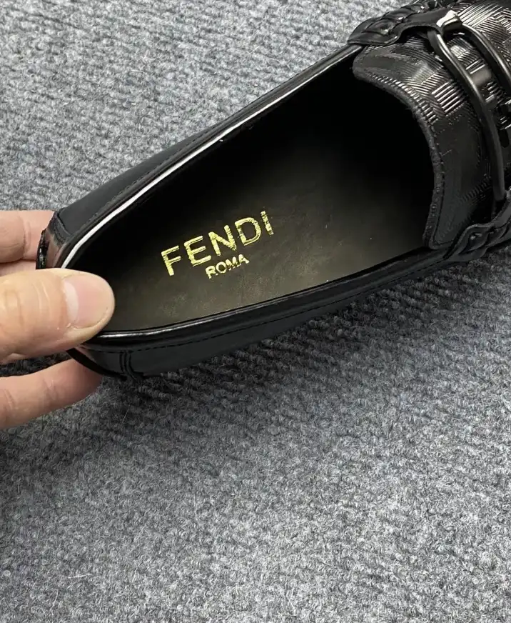 hype Fendi Leather Shoes