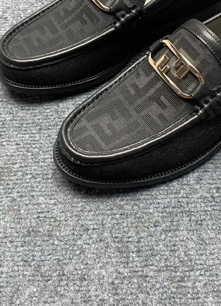 hype Fendi Leather Shoes