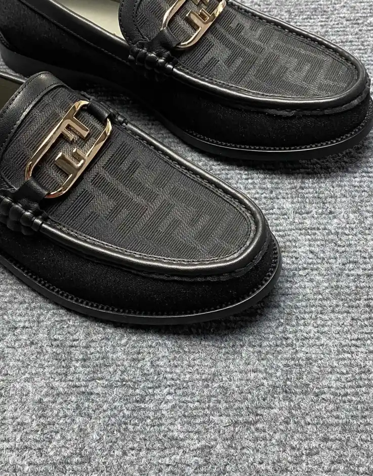 hype Fendi Leather Shoes