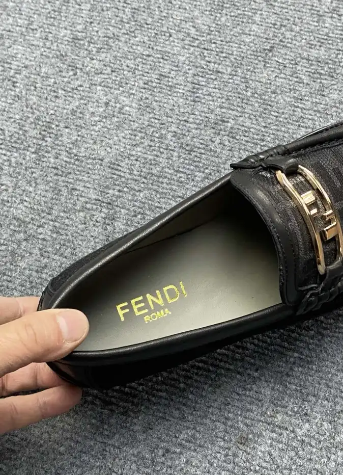 hype Fendi Leather Shoes