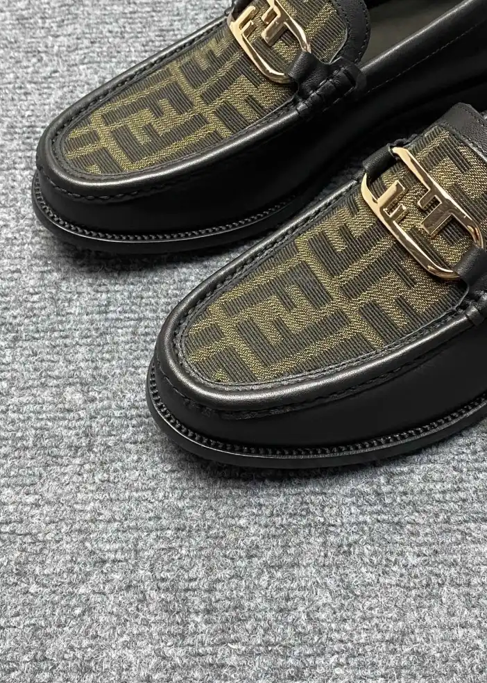 hype Fendi Leather Shoes