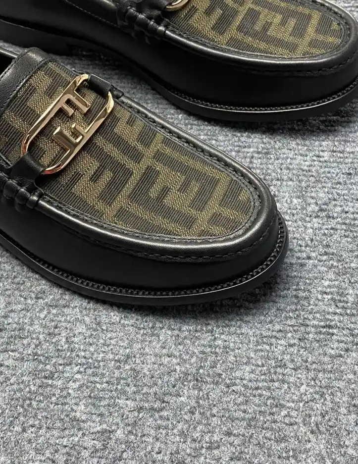 hype Fendi Leather Shoes