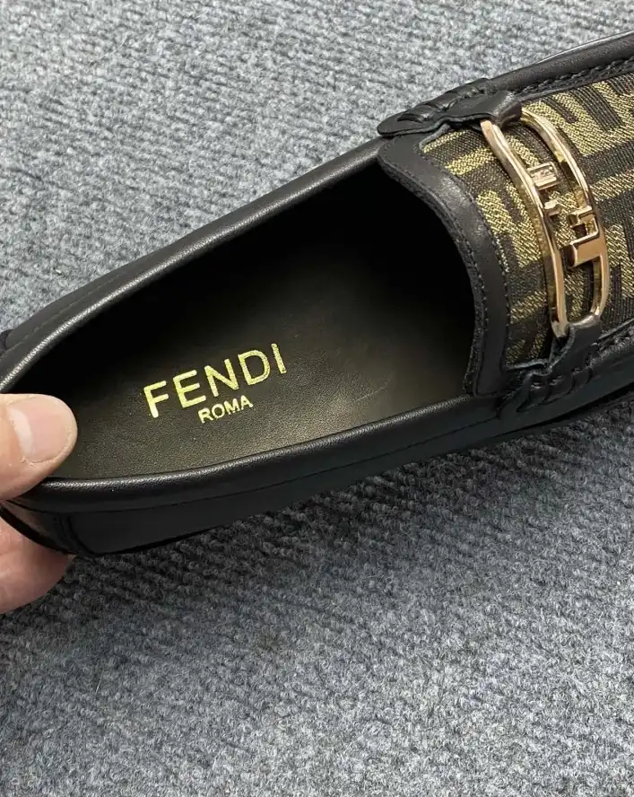 hype Fendi Leather Shoes