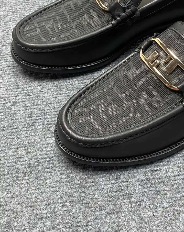 hype Fendi Leather Shoes