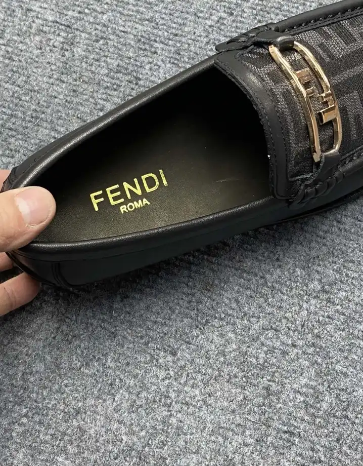 hype Fendi Leather Shoes