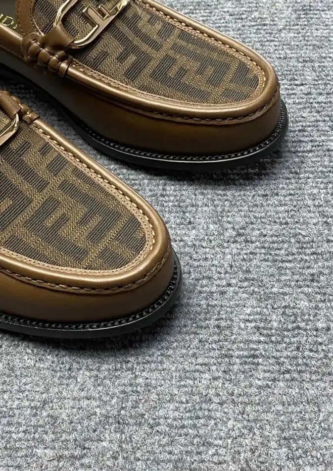 hype Fendi Leather Shoes