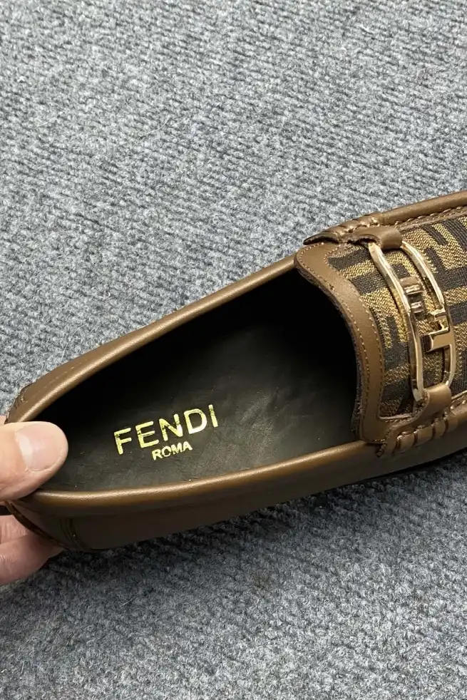 hype Fendi Leather Shoes