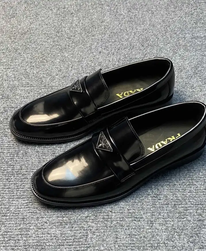 hype Prada Leather Shoes