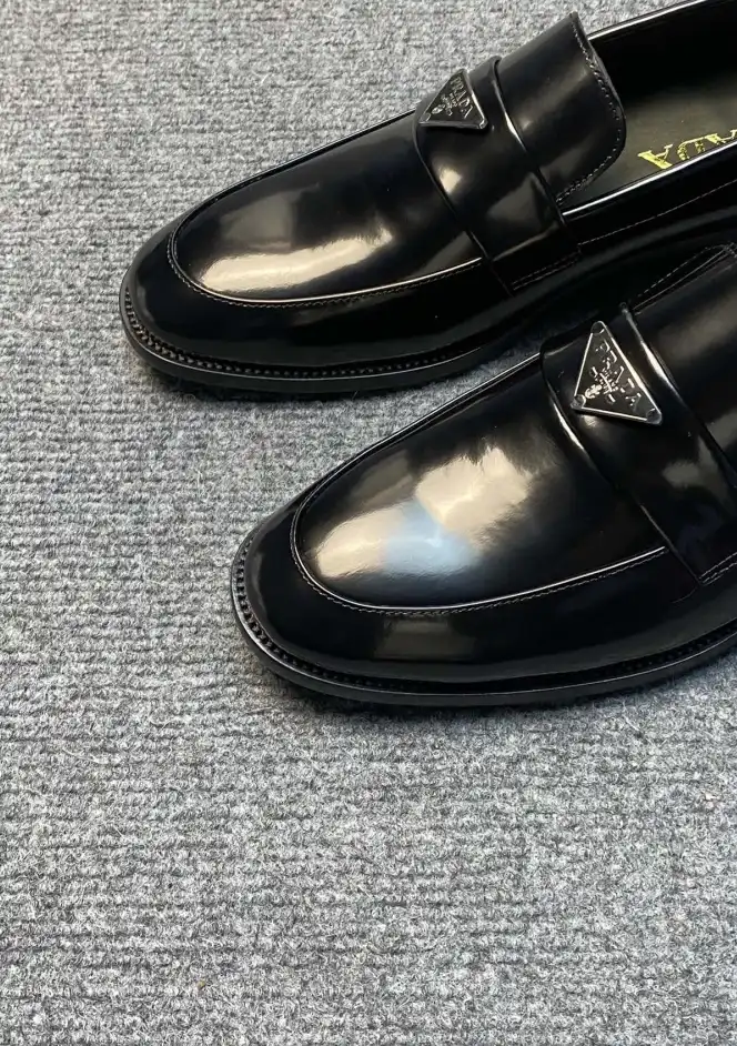 hype Prada Leather Shoes