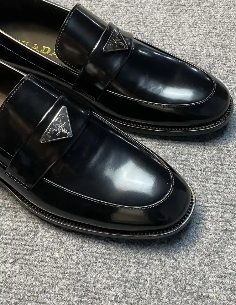 hype Prada Leather Shoes