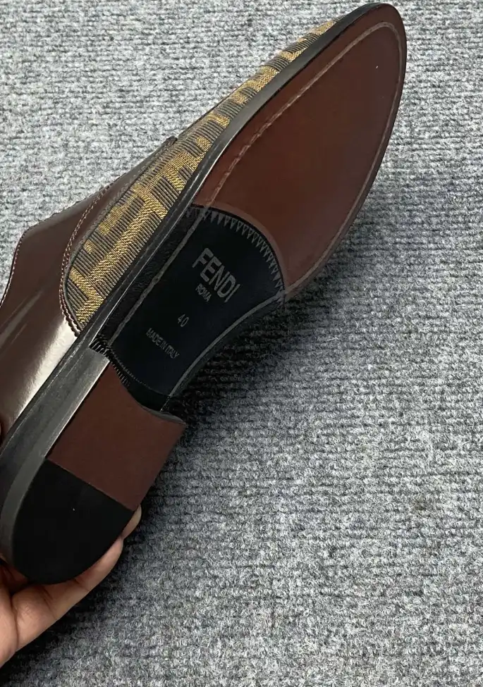 hype Fendi Leather Shoes