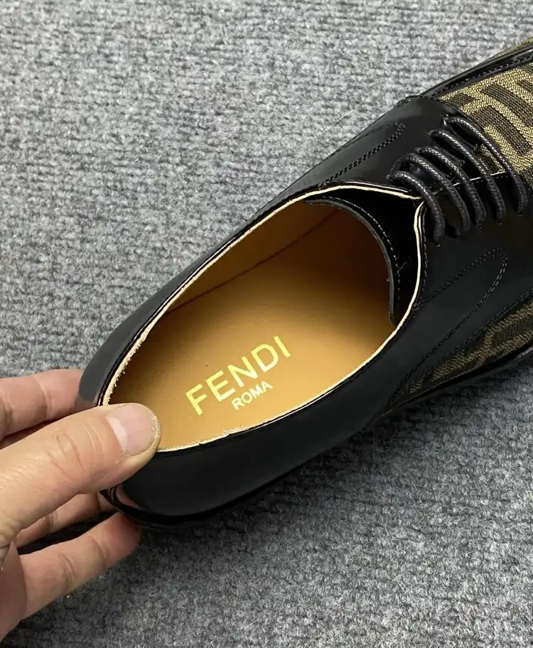 hype Fendi Leather Shoes