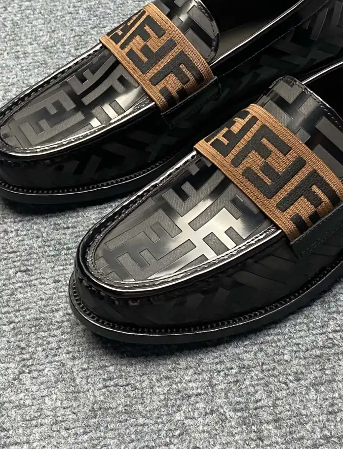 hype Fendi Leather Shoes