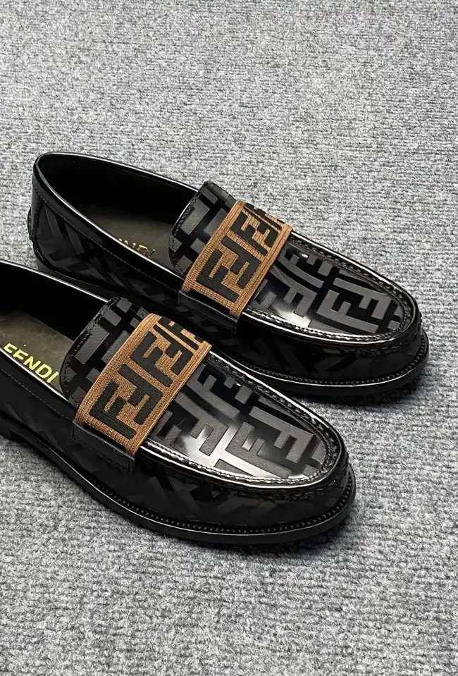 hype Fendi Leather Shoes