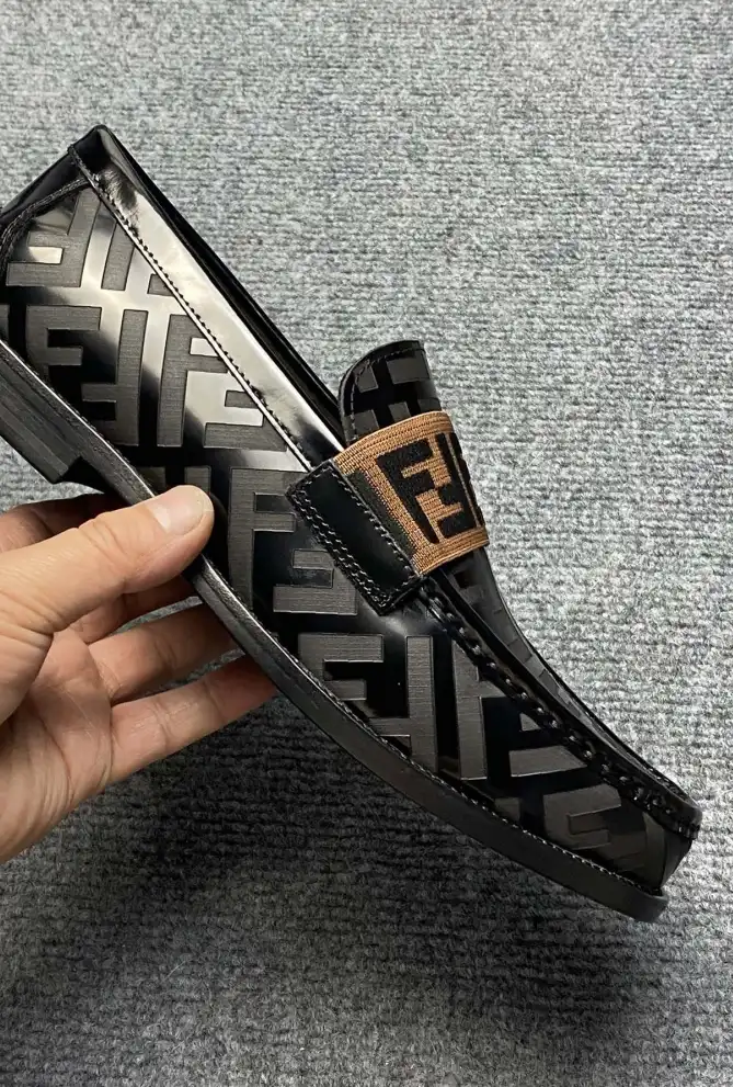 hype Fendi Leather Shoes