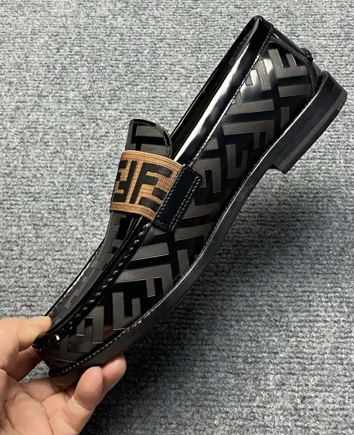 hype Fendi Leather Shoes