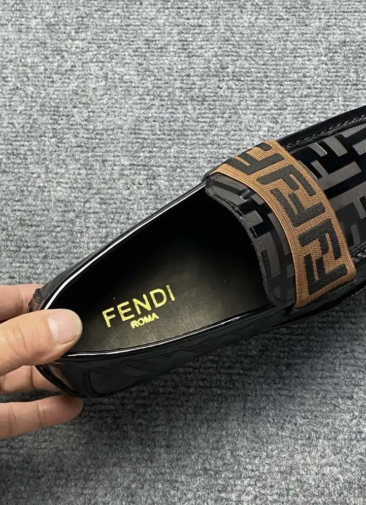 hype Fendi Leather Shoes