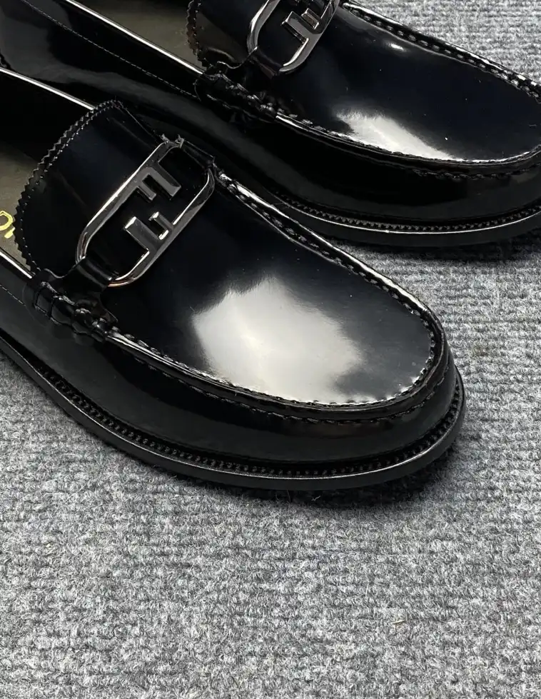 hype Fendi Leather Shoes