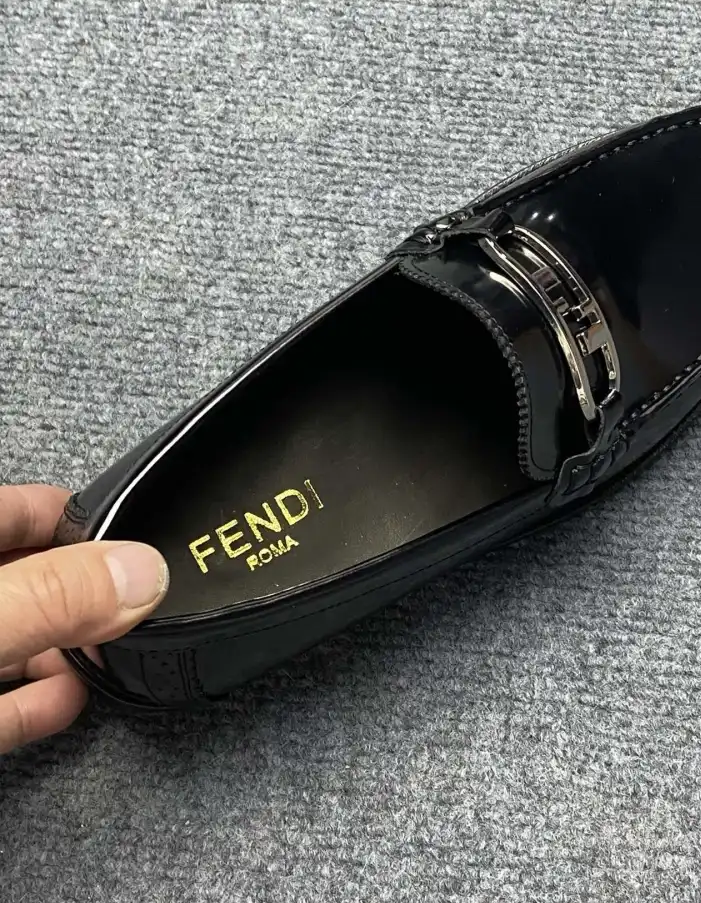 hype Fendi Leather Shoes