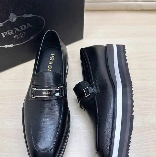 hype Prada Leather Shoes