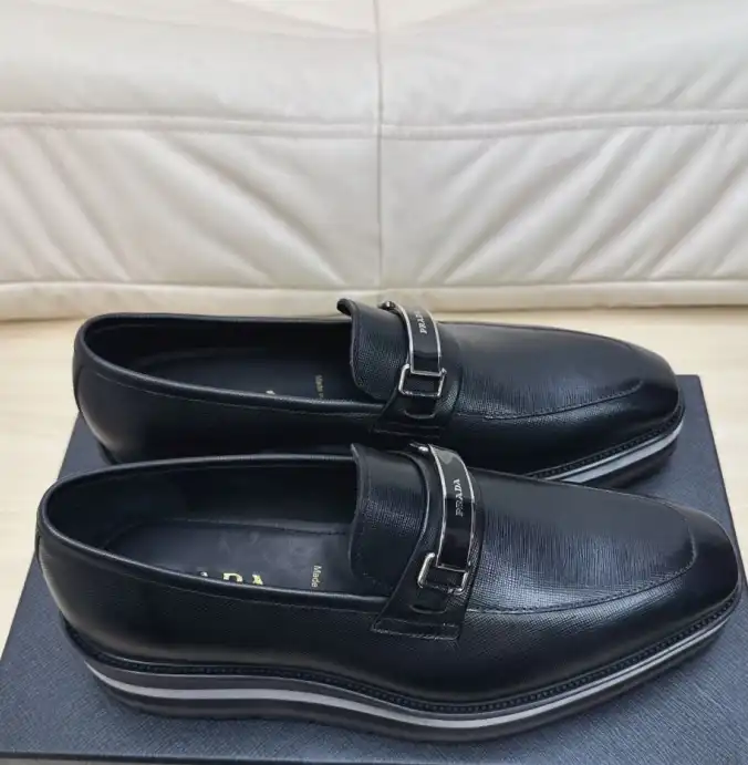 hype Prada Leather Shoes