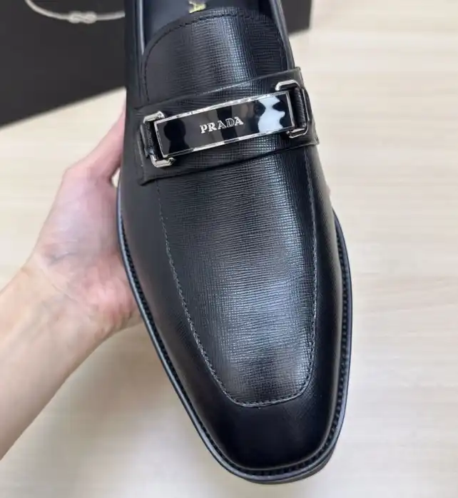 hype Prada Leather Shoes