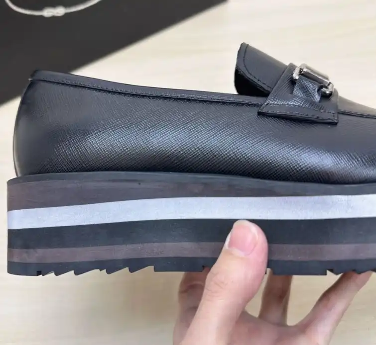 hype Prada Leather Shoes