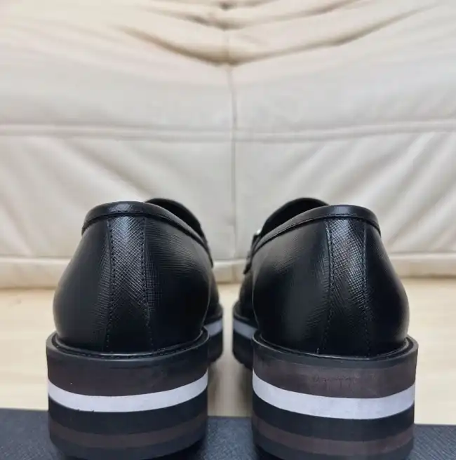 hype Prada Leather Shoes