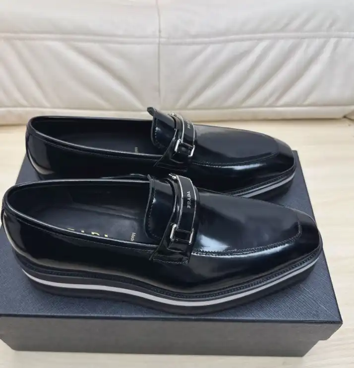 hype Prada Leather Shoes