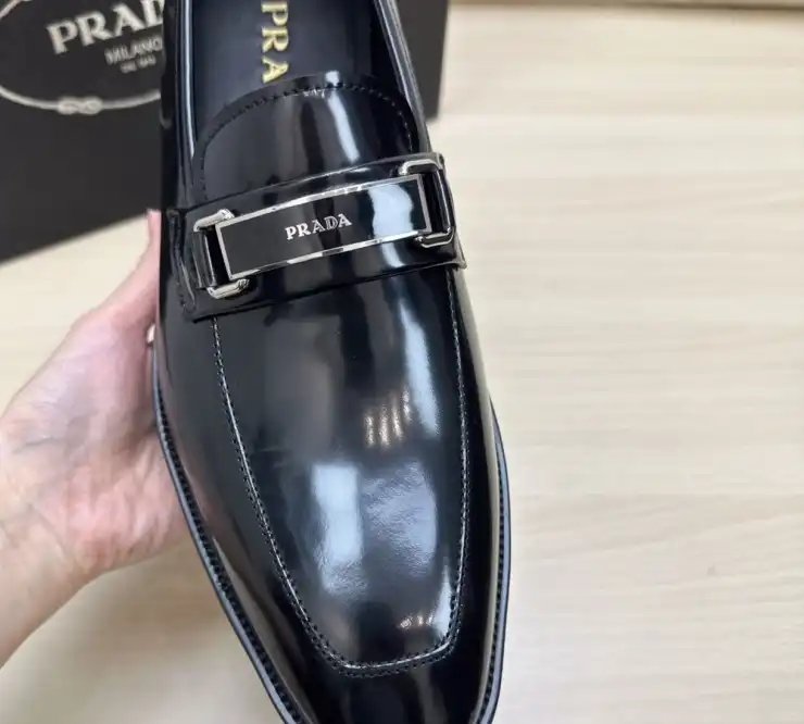 hype Prada Leather Shoes