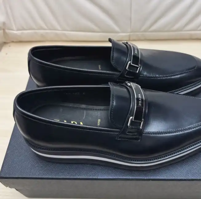 hype Prada Leather Shoes