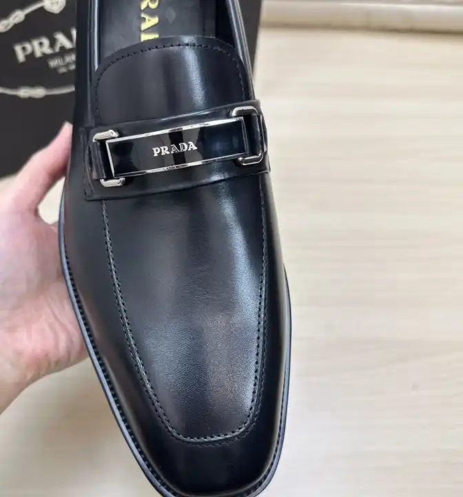 hype Prada Leather Shoes