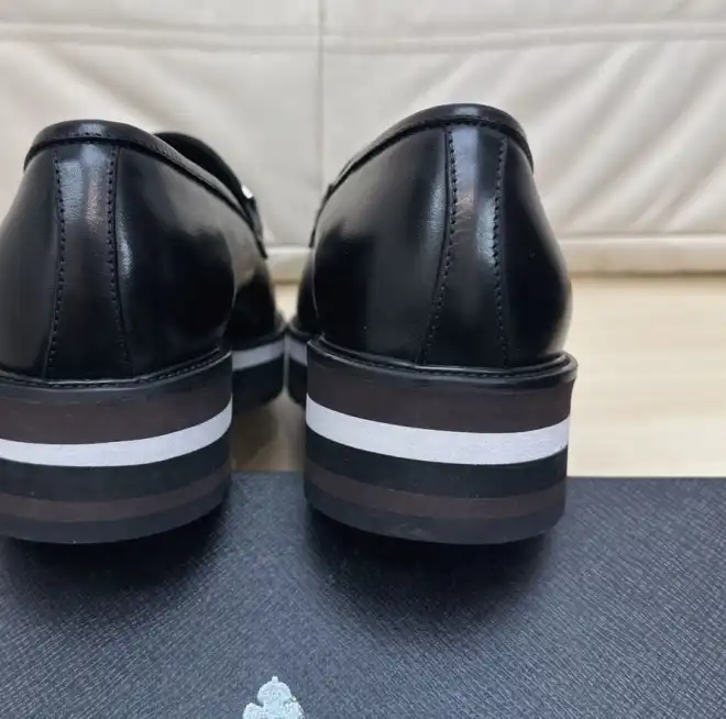 hype Prada Leather Shoes