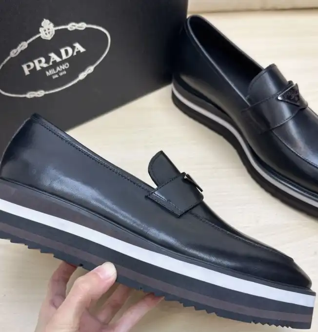 hype Prada Leather Shoes