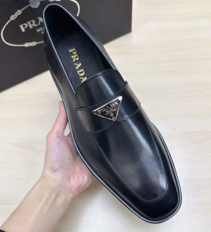 hype Prada Leather Shoes