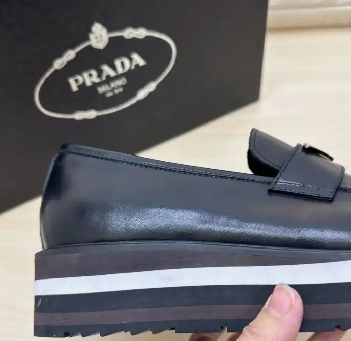 hype Prada Leather Shoes