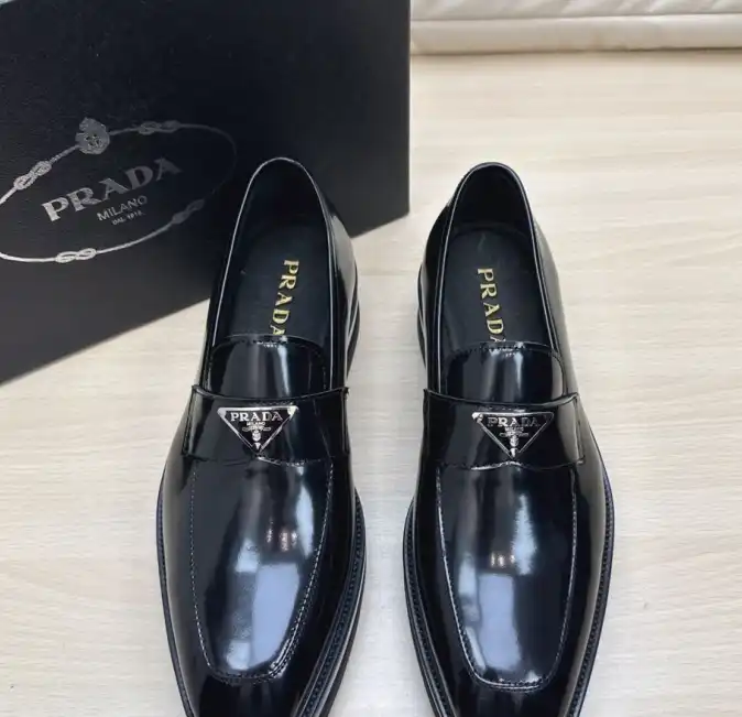 hype Prada Leather Shoes