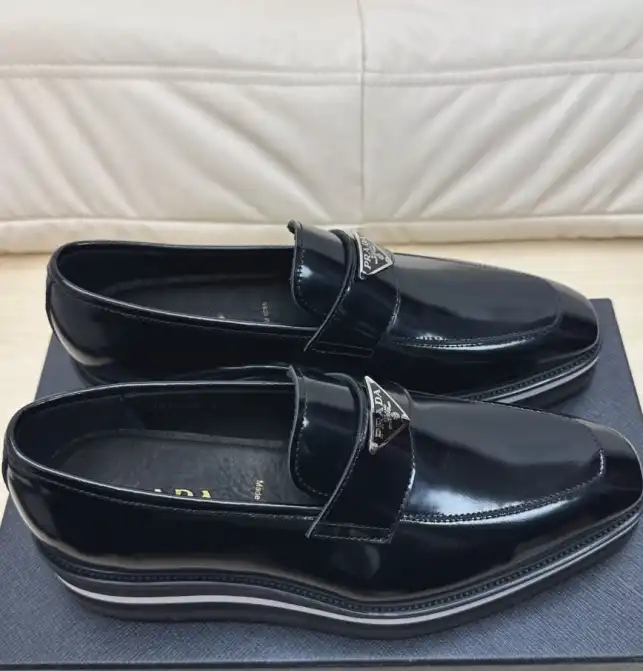 hype Prada Leather Shoes