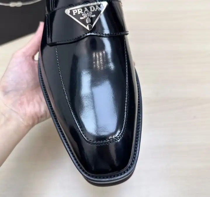 hype Prada Leather Shoes