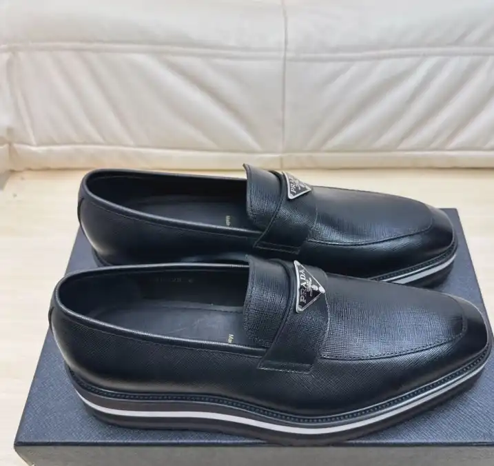 hype Prada Leather Shoes